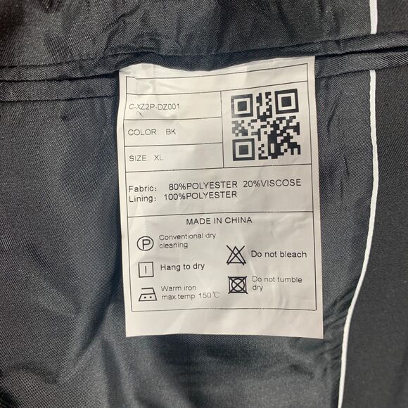 Ween Charm Black Blazer XL Mens Suit Jacket 2 Button Classic Fit Formal Coat - Picture 4 of 7